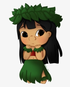 Hd Hawaiana Kawaii Dibujos - Lilo Y Stitch Kawaii, HD Png Download, Free Download