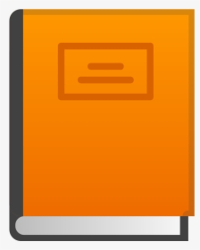 Orange Book Icon - Orange Book Emoji, HD Png Download, Free Download