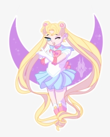[p] Pastel Princess Sailor Moon - Illustration, HD Png Download, Free Download