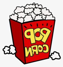 Popcorn Movie Night Clipart Free Images Clip Art Image - Popcorn Clipart, HD Png Download, Free Download