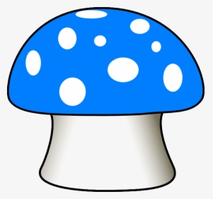 Blue Mushroom Svg Clip Arts - Drawing Of Mushroom House, HD Png Download, Free Download