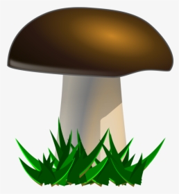 Leaf,mushroom,edible Mushroom - Mushroom Clipart, HD Png Download, Free Download
