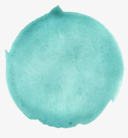 Turquoise Watercolour Dot Png , Png Download - Transparent Background Teal Circle, Png Download, Free Download