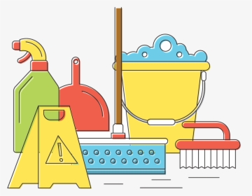 Spring Cleaning Clip Art - Cleaning Tools Clipart, HD Png Download, Free Download