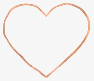 Transparent Glitter Heart Png - Rose Gold Heart Clipart, Png Download, Free Download
