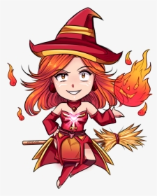 Lina, The Fire Witchartwork - Dota 2 Lina Witch, HD Png Download, Free Download