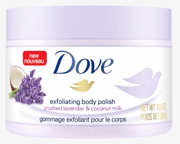 Dove Exfoliating Body Polish Crushed Lavender & Coconut - Dove Lavender Body Polish, HD Png Download, Free Download