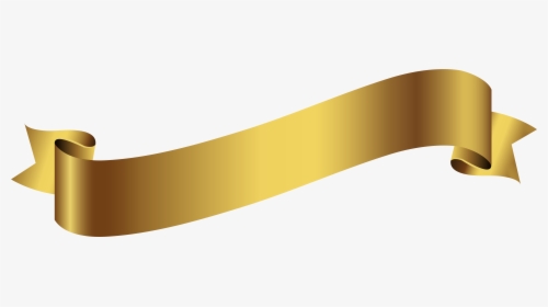 Gold Banner Ribbon Png - Gold Banner Transparent Background, Png Download, Free Download