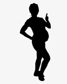 Pregnant Woman Silhouette Png - Taekwondo Side Kick Silhouette, Transparent Png, Free Download