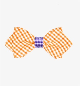 Boy"s Orange & Purple Bow Tie - Textile, HD Png Download, Free Download