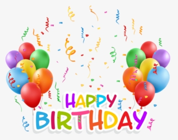 Free Png Transparent Happy Birthday And Baloons Png - Graphic Design, Png Download, Free Download