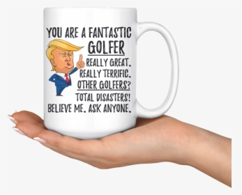 Funny Fantastic Golfer Trump Coffee Mug , Png Download - Beer Stein, Transparent Png, Free Download