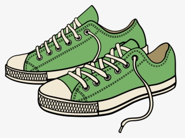 Green Sneakers Png Clipart - Shoes Clipart Transparent Background, Png Download, Free Download