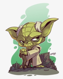 Transparent Yoda - Star Wars Chibi Yoda, HD Png Download, Free Download