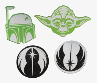 Yoda & Bobba Fett Confetti - Emblem, HD Png Download, Free Download