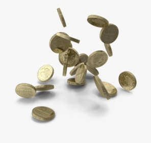 Falling Coins Download Hd Png - Coins Falling Pound Png, Transparent Png, Free Download