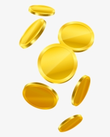 Gold Falling Coins Png Clipart - Amber, Transparent Png, Free Download