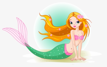 Transparent Mermaid Tail Png - Cartoon Mermaids, Png Download, Free Download