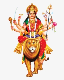 Sheran Wali Mata Png Image File - Durga Devi Hd Png, Transparent Png, Free Download