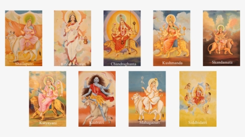 Nine Dimensions Of Maa Durga - Durga, HD Png Download, Free Download