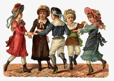 Dancing Victorian Children - Victorian Children Png, Transparent Png, Free Download
