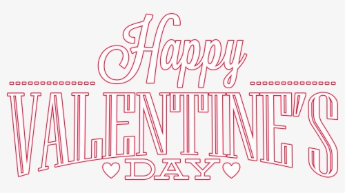 Happy Valentines Day Png Download Image - Calligraphy, Transparent Png, Free Download