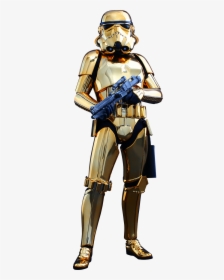 Hot Toys Stormtrooper Gold Chrome Version Sixth Scale - Star Wars Gold Stormtrooper, HD Png Download, Free Download