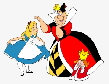 Transparent Waking Up Clipart - Queen Of Hearts And Alice, HD Png Download, Free Download