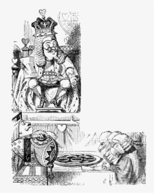 King Reflecting In Court - Alice's Adventures In Wonderland Trial, HD Png Download, Free Download