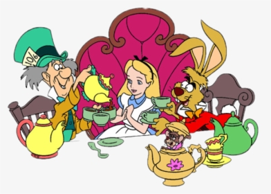 Clip Art Alice In Wonderland Tea Party - Disney Alice In Wonderland Png, Transparent Png, Free Download