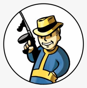 Fallout Clipart Retro - Logo Fallout Vault Boy, HD Png Download, Free Download