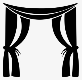 Curtain Free On Dumielauxepices - Black Curtain Vector Png, Transparent Png, Free Download
