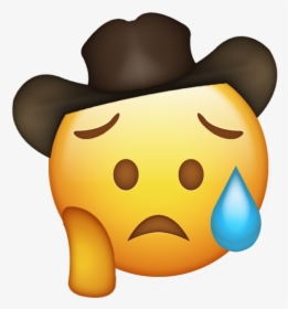Cowboy Hat Emoji Png, Transparent Png - kindpng