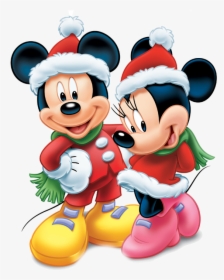 Disney Christmas Png - Mickey & Minnie Mouse, Transparent Png, Free Download