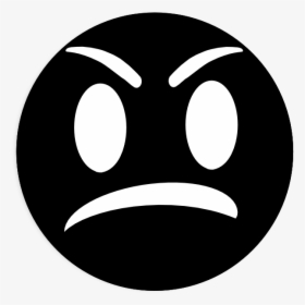 Angry Face Draft 1 Clip Art - Angry Black Face Emoji, HD Png Download, Free Download