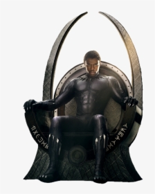 Black Panther On The Throne , Png Download - Black Panther On Throne, Transparent Png, Free Download