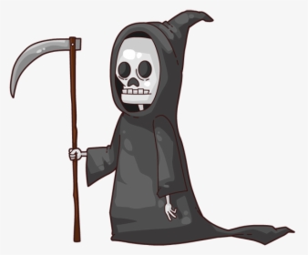 Large Grim Reaper Clip Art Image - Cute Grim Reaper Png, Transparent Png, Free Download