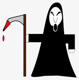 Transparent Scythe Clipart - Grim Reaper Cartoon Png, Png Download, Free Download