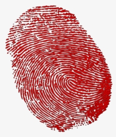 Fingerprint Clipart Transparent Background - Fingerprint Red Transparent Background, HD Png Download, Free Download