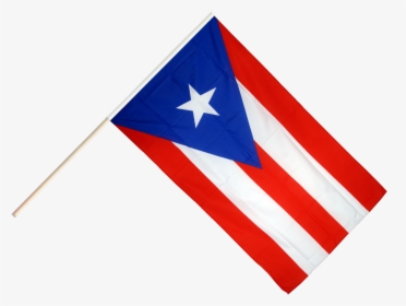 Usa Puerto Rico Hand Waving Flag - Puerto Rico Flag On Stick, HD Png Download, Free Download