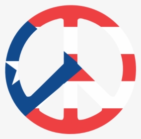 Puerto Rico Peace Symbol Flag 3 - Circle, HD Png Download, Free Download