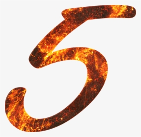 Número, 5, Fuego, Fuente, Formación, Cinco, Aprender - Numero 5 Fogo Png, Transparent Png, Free Download