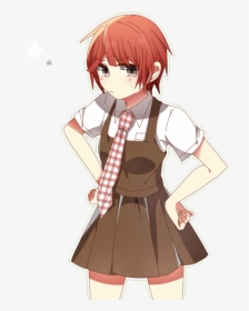 Blush, Red Hair, And Cute Anime Girl Image - Cute Girl Blushing Png, Transparent Png, Free Download