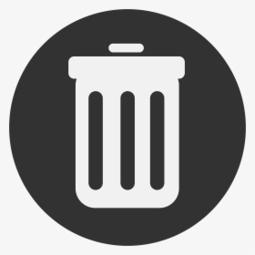 Transparent Garbage Can Png - Trash Circular Icon, Png Download, Free Download