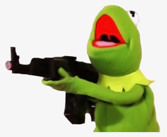 Kermit With A Gun - Kermit The Frog Meme Gun, HD Png Download, Free Download