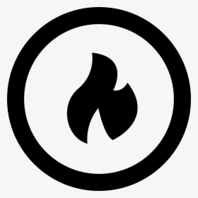 Fire Flame Inside A Circle - Question Mark Circle Png, Transparent Png, Free Download
