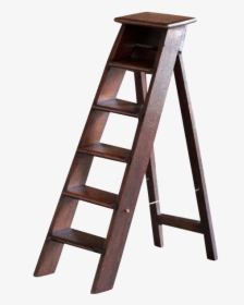 Wooden Ladder Transparent Image - Step Ladder Transparent Background, HD Png Download, Free Download