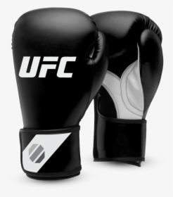 Ufc Contender Pro Fitness Training Gloves Black White - Ufc Black Boxing Gloves, HD Png Download, Free Download