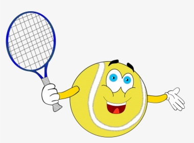 Tennis, Smilly, Ball, Spot, Joy, Fitness, Play - Free Tennis Ball Cartoon, HD Png Download, Free Download