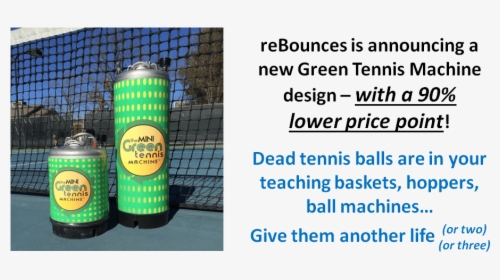 Mini Green Tennis Machines Available At Alltennissupplies - Best Tennis Ball Machine, HD Png Download, Free Download